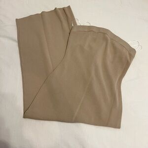 Midi tan tight dress